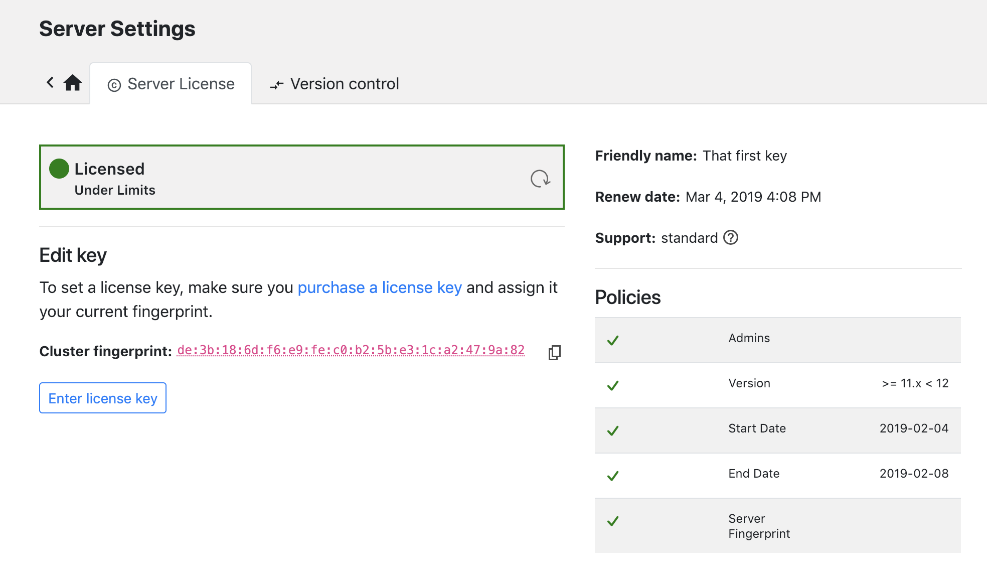 BP license keys active