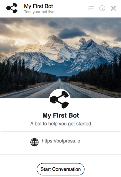 Bot Info Page